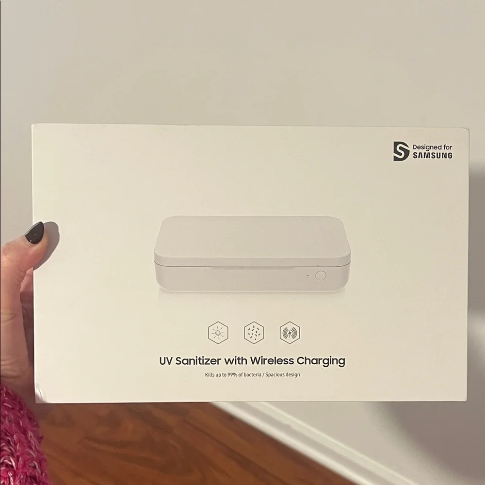 Samsung Wireless Charging UV Sanitizer - Sleek White